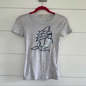Hollister Sea You Around Y2K Mermaid Graphic Tee
